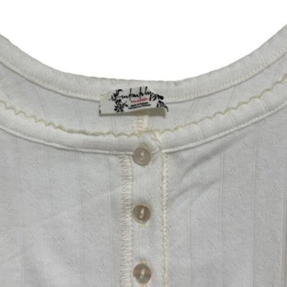 NWOT Free People Intimately End Game Pointelle Tank in Sugar Swizzle - Size XS - Picture 9 of 9